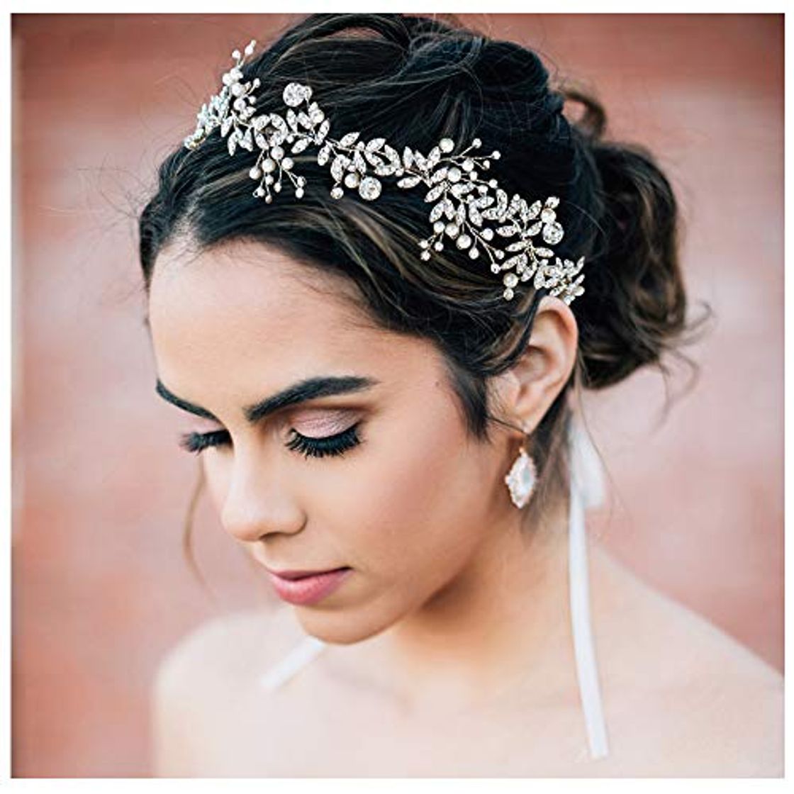 Fashion SWEETV Bohemio Hecho A Mano Nupcial Venda Tiara Diadema Boda Fiesta Perla