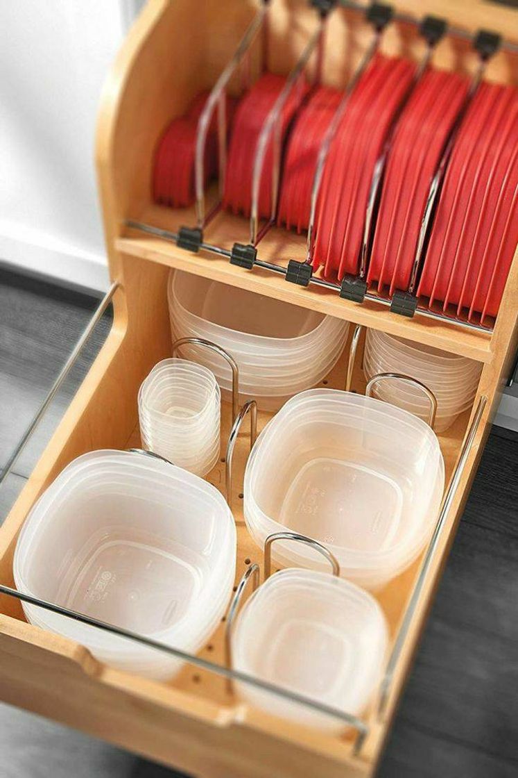 Moda Organizador de tupperware