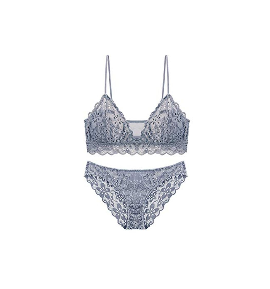 Producto Awake Lingerie Juno Sujetador de Encaje Floral y Bragas Elegante, Conjunto de