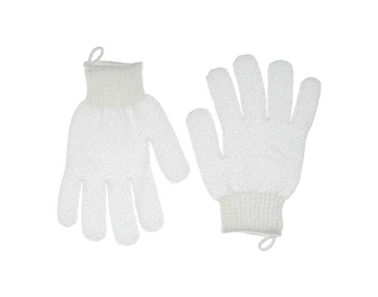 Belleza QVS - Guantes exfoliantes para baño