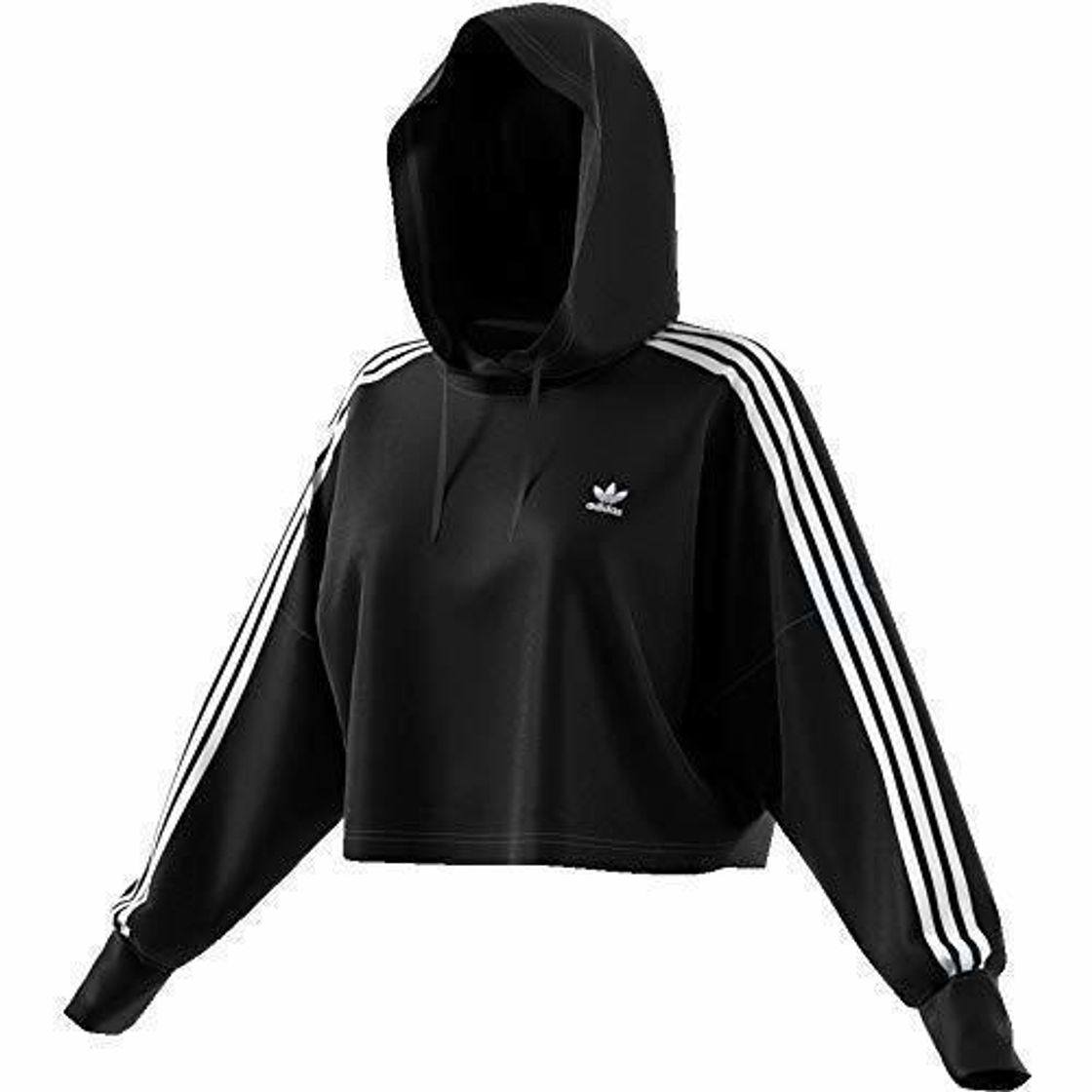 Social Adidas Cropped Hoodie Sweatshirts