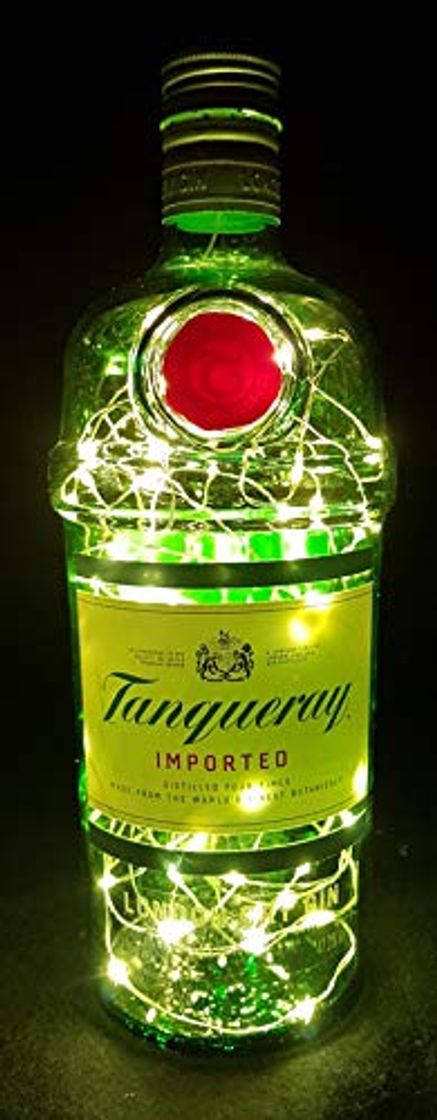 Product tanq ueray Gin – Botella lámpara con 80 ledes blanco cálido upcycling regalo Idea