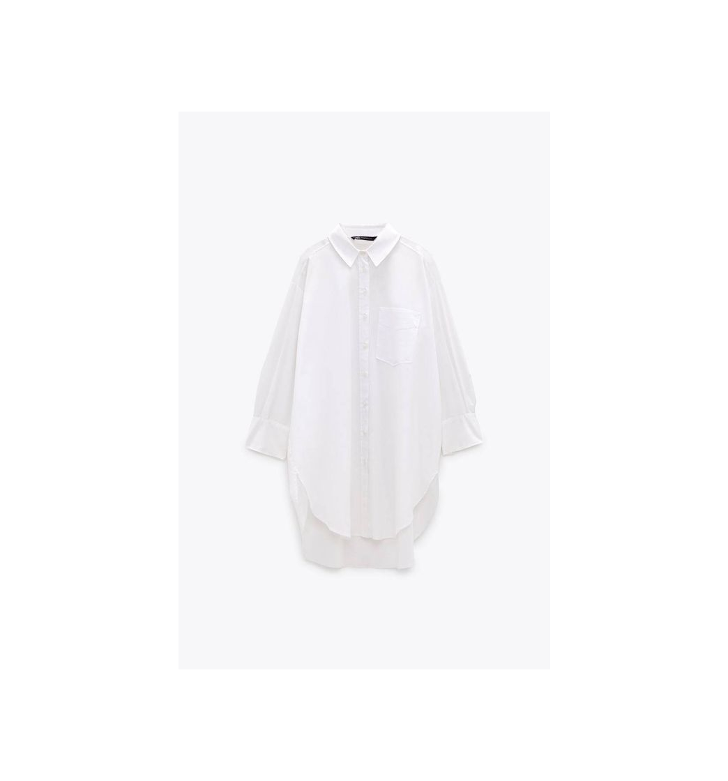 Moda Oversized poplin shirt