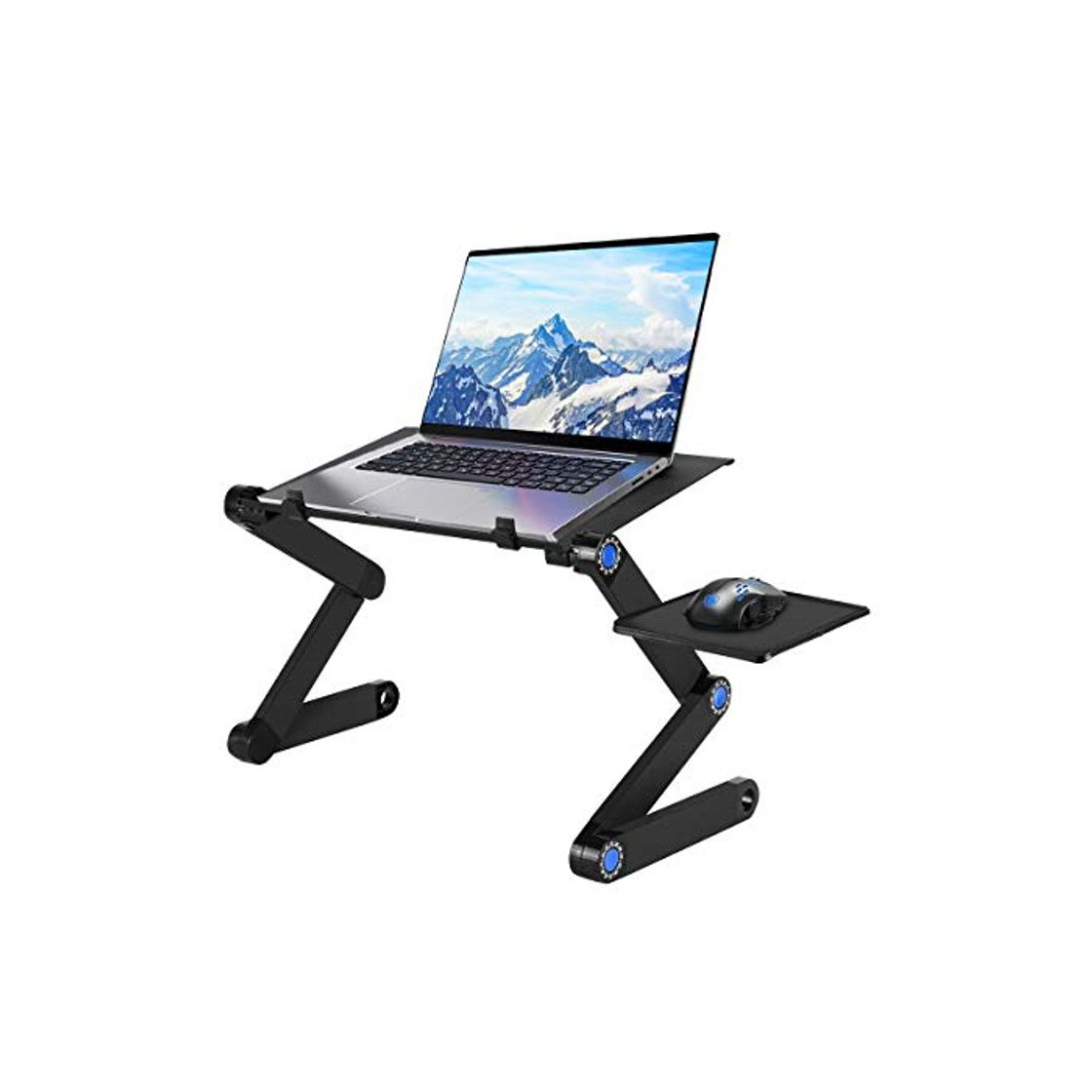 Electronic U-Kiss Mesa Plegable Ordenador Portatil, Base Ajustable y Plegable, Soportes de Regazo,