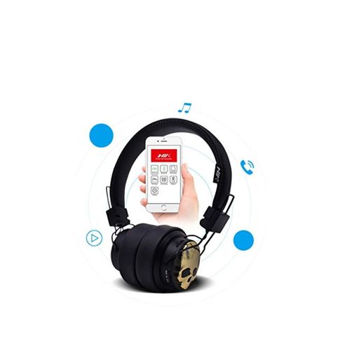 Nia x-7casque Bluetooth inalámbrico Ajustable Auriculares Audio estéreo Ultra-Longue duración apantalladas con