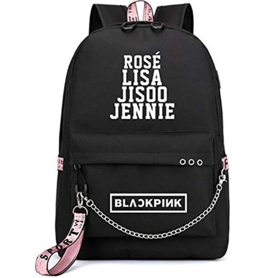 Producto KEBEIXUAN BLACKPINK Mochila recargable USB con una capacidad máxima de 35L Mochila