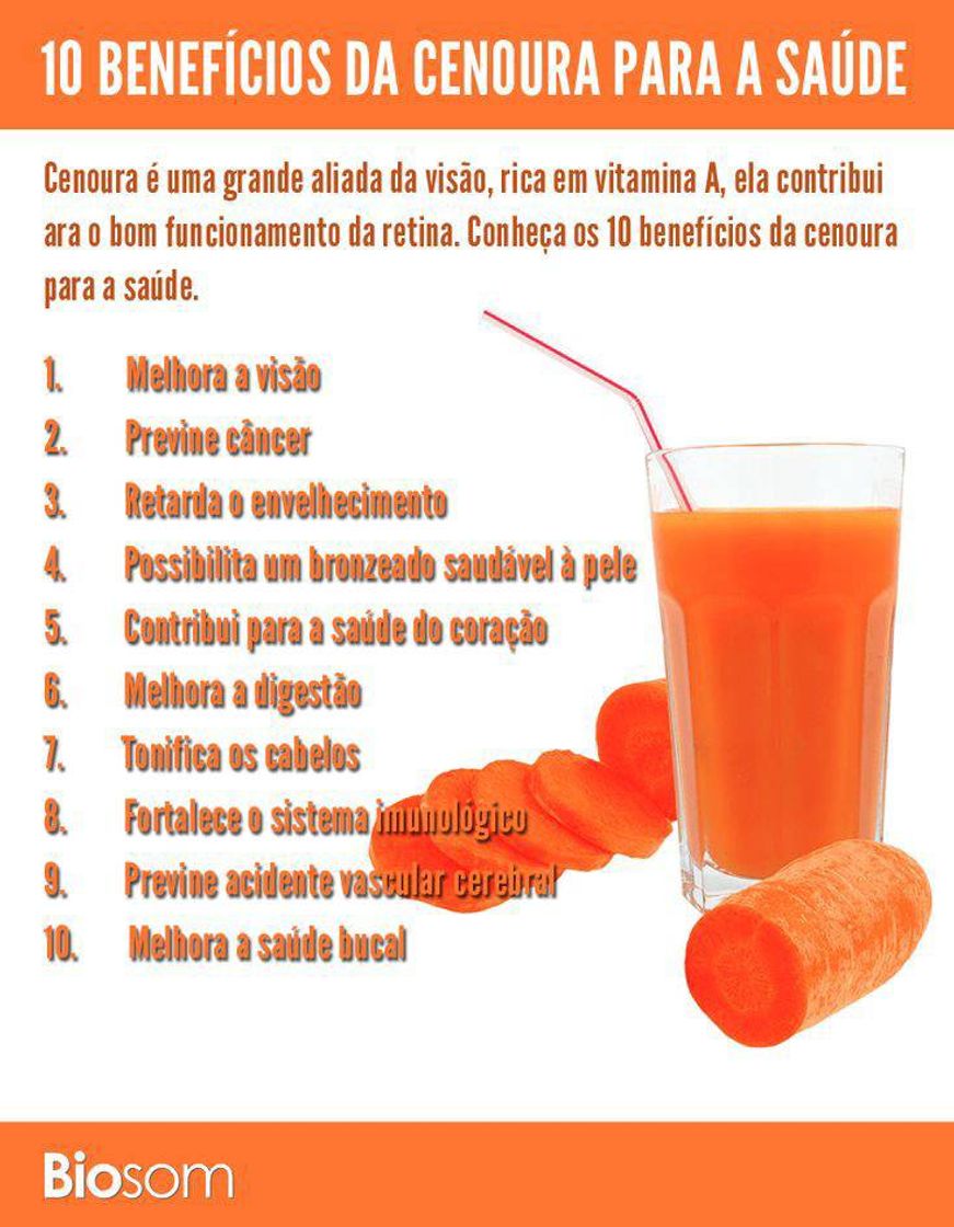 Moda Benefícios da cenoura 🥕