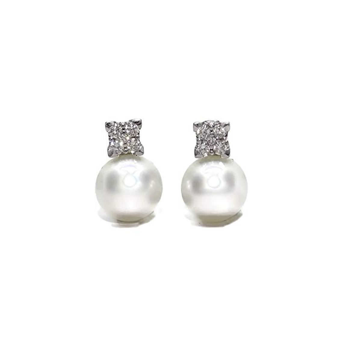 Producto Preciosos pendientes de oro blanco de 18k con 0