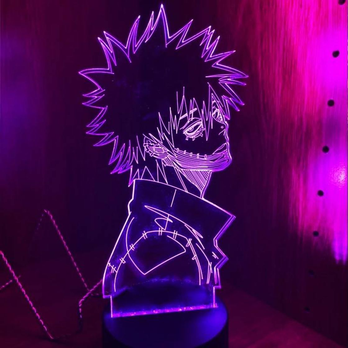 Fashion  dabi 3d anime lâmpada 