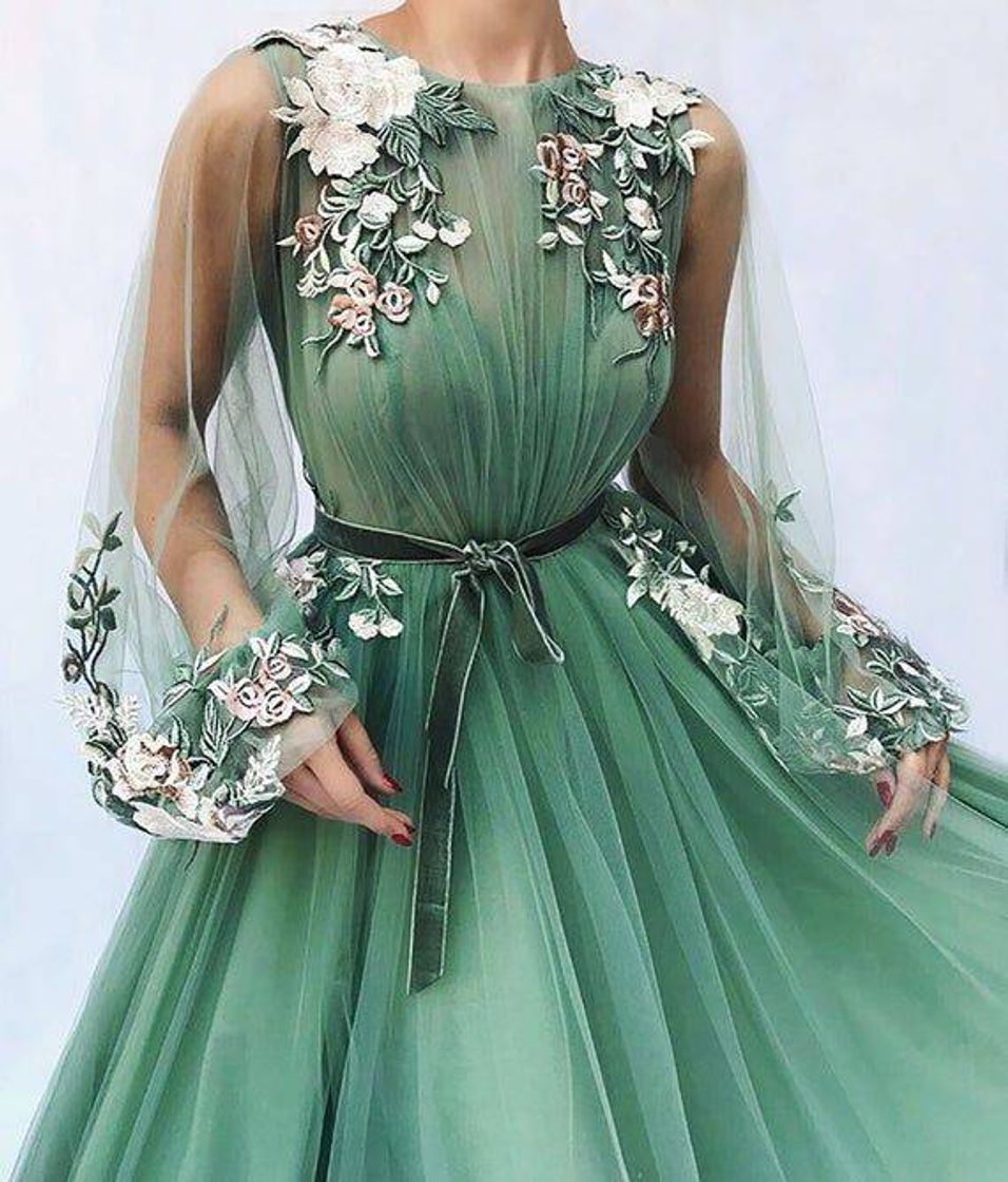 Moda Vestido verde 