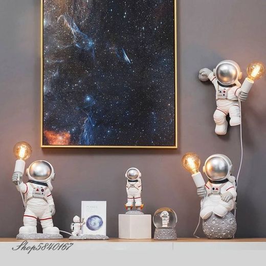 Astronauta moderno candeeiro de mesa art