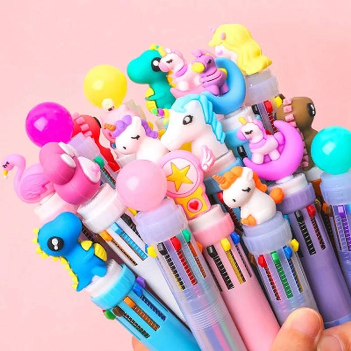 Moda Dez cores caneta esferográfica kawaii pape