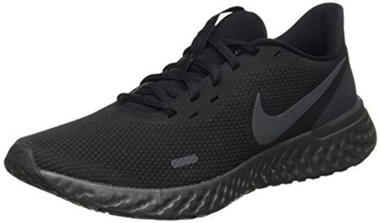 Social Nike Revolution 5, Zapatillas de Atletismo para Hombre, Negro/Antracita