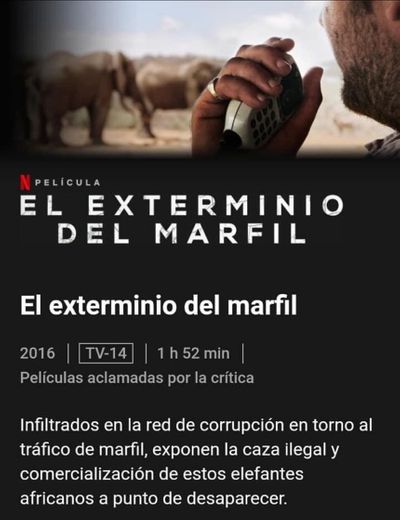 El exterminio del marfil 