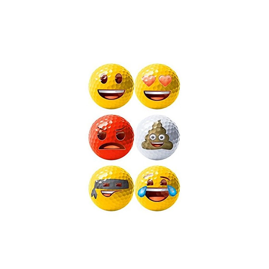 Social Emoji Oficial diseño Divertido Pelotas de Golf