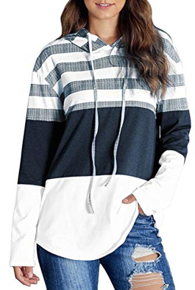 Fashion Socluer Sudadera con Capucha para Mujer Suéter Largo Sudaderas Mujer Deportivas Hoodie Sweatshirt Sweater Top