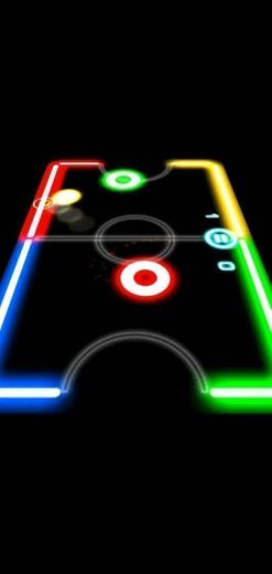 Glow Hockey. 