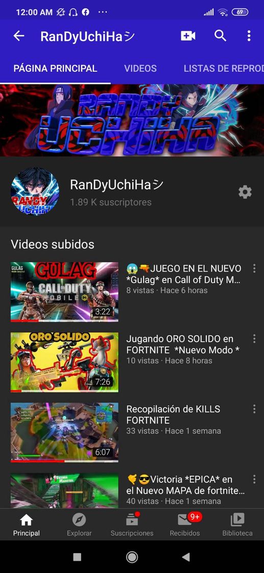 Moda Canal de Youtube RandyUchiha