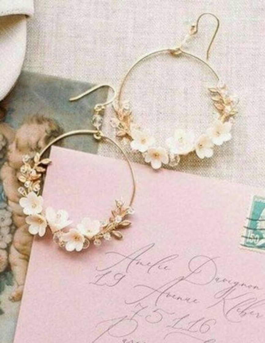 Productos Floral Earring Bridal Hoop