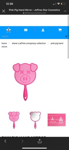 Pink pig hand mirror ~~~ Jeffree Star