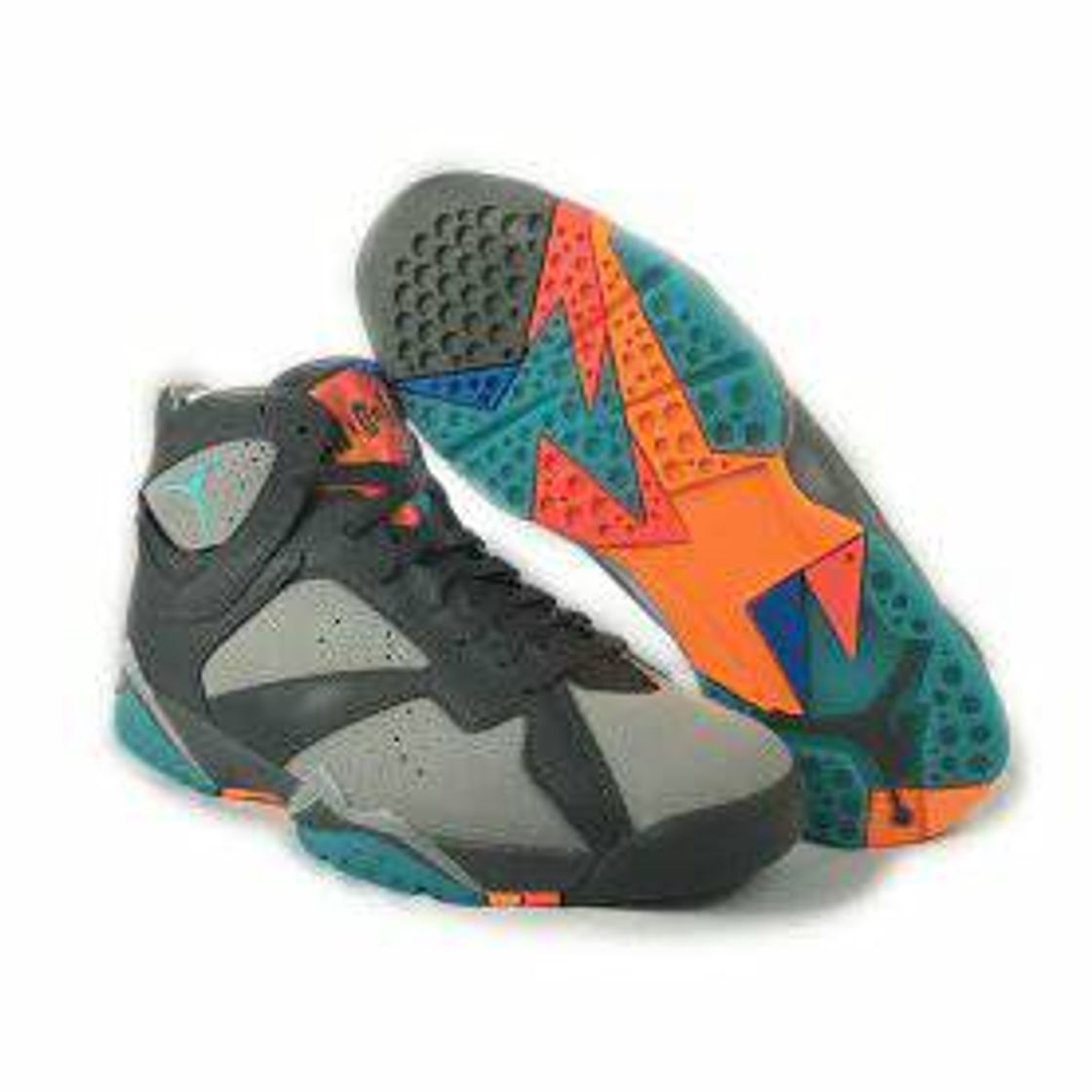 Fashion Nike Air Jordan 7 Retro BG, Zapatillas de Baloncesto para Niños, Negro/Gris