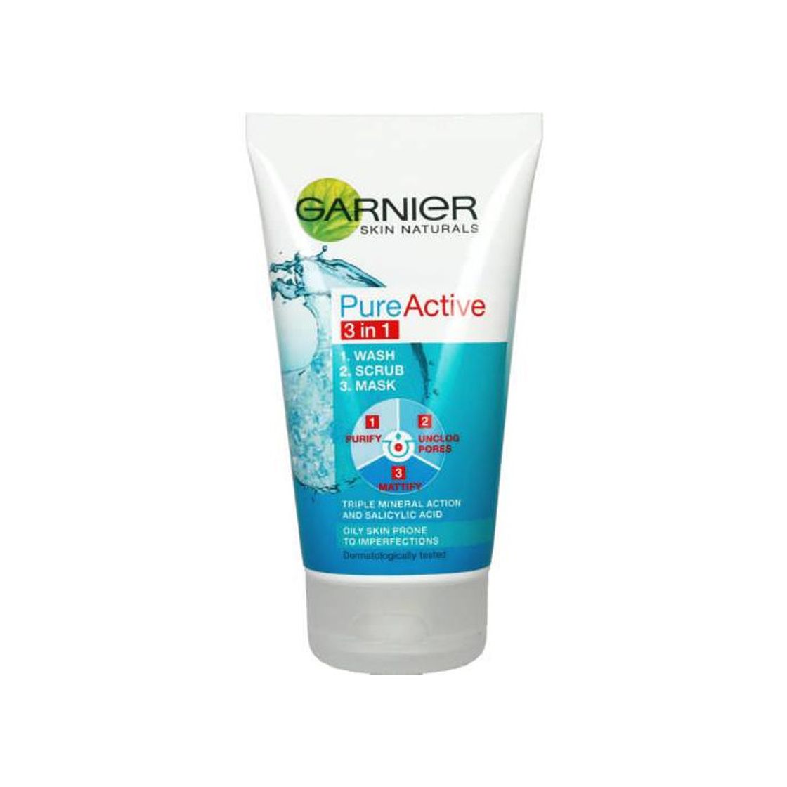 Social Garnier Skin Active Pure Active Gel 3 en 1 para Pieles Mixtas