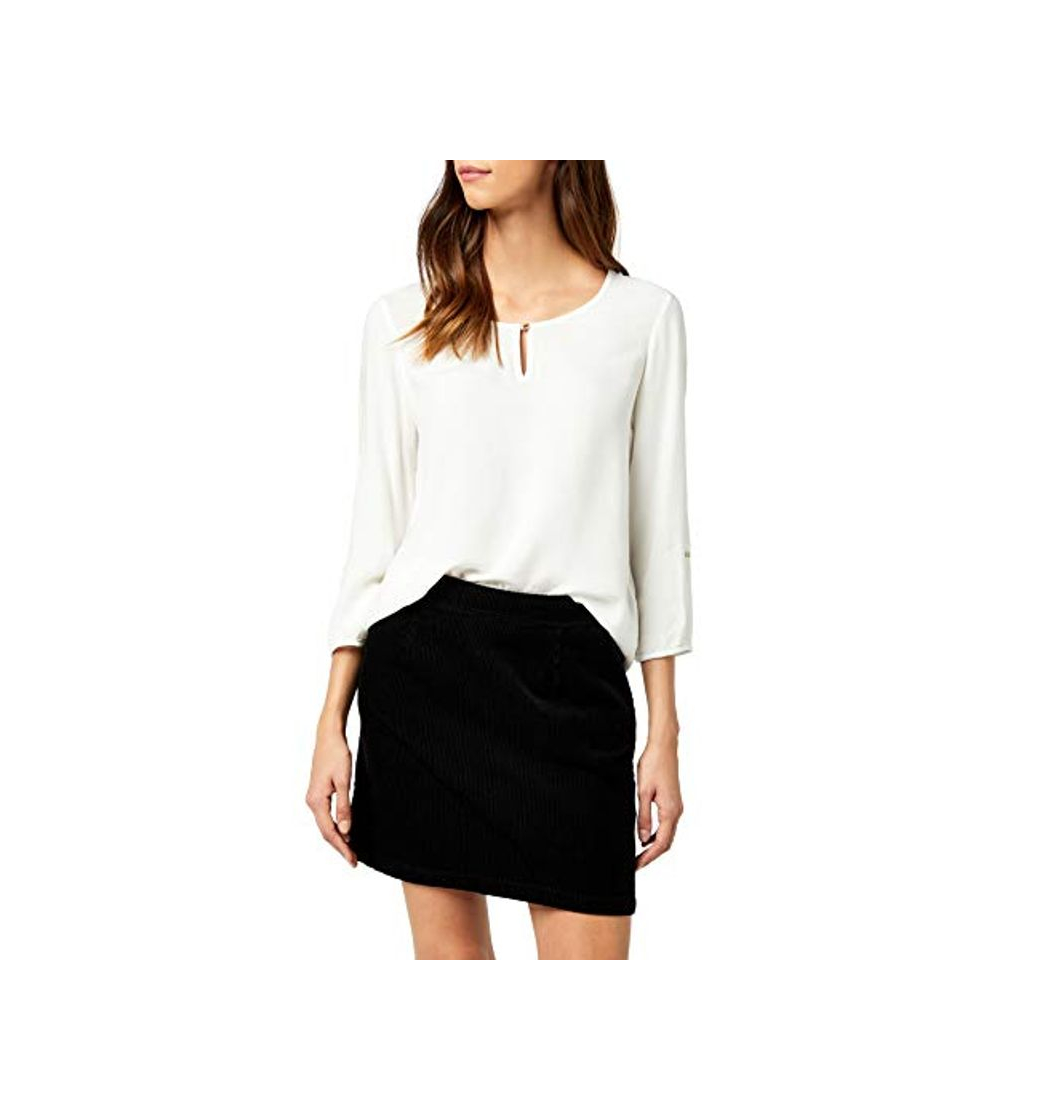 Moda Vero Moda Vmbuci 3/4 Fold-up Top Noos Blusa, Blanco