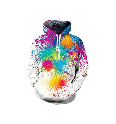 NEWISTAR Sudadera con Capucha Unisex de Hip Hop Camiseta de la impresión de Digitaces de la animación 3D