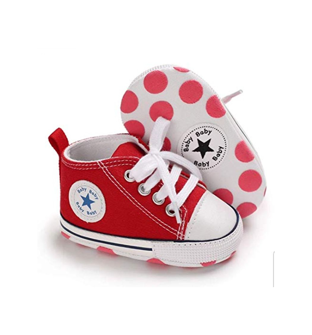 Social Zapatillas de Lona Estilo Urbano con Suela Blanda Antideslizante Primeros Pasos para Bebés de 6 a 12 Meses