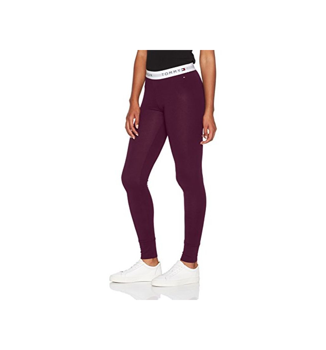 Moda Tommy Hilfiger Jersey Legging Leggings, Rojo