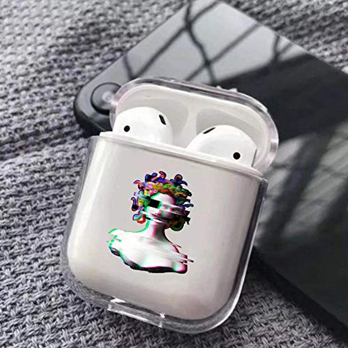 Producto Vaporwave Glitch Art Funda rígida para Airpods inalámbrico Bluetooth Funda para Auriculares