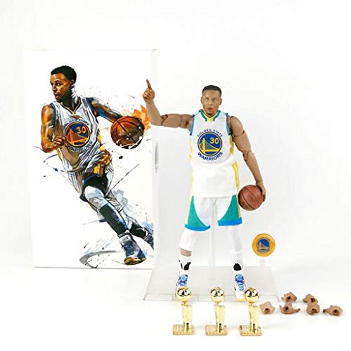 Productos Luck7DZ NBA Juguete Stephen Curry Figura de acción de envases Exquisita decoración de Pascua los Regalos de la Figura