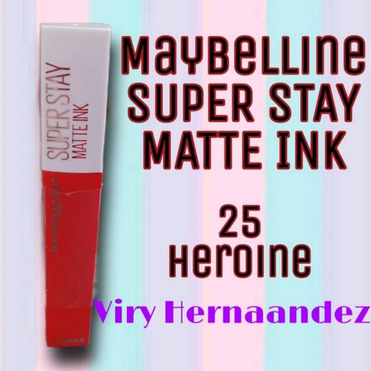 Maybelline New York Superstay Matte Ink Pintalabios Mate Larga Duración Tono 25