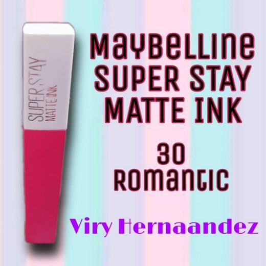 Maybelline Pintalabios Mate Larga Duración Superstay Matte Ink Tono 30 Romantic Color