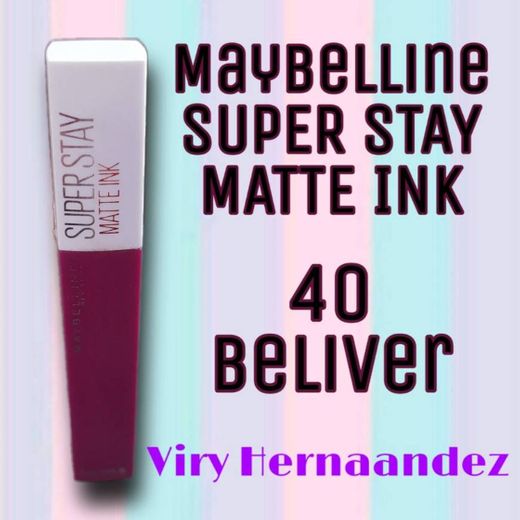 Maybelline Super Stay Barra de Labios Matte Ink 40 Believer