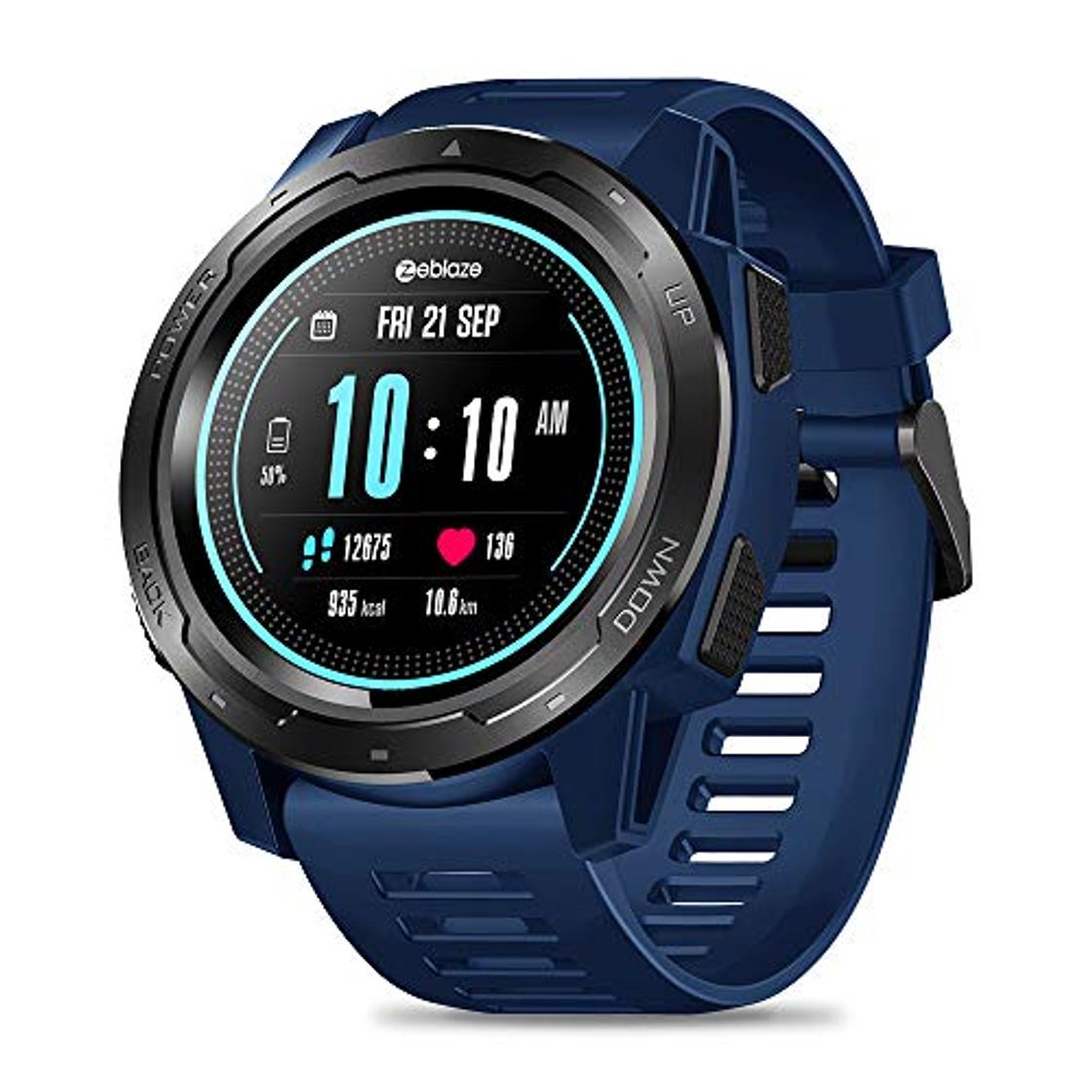 Product Zeblaze Vibe 5 HR Reloj Inteligente Deportivo, Smartwatch Hombre Impermeable Bluetooth 4.0