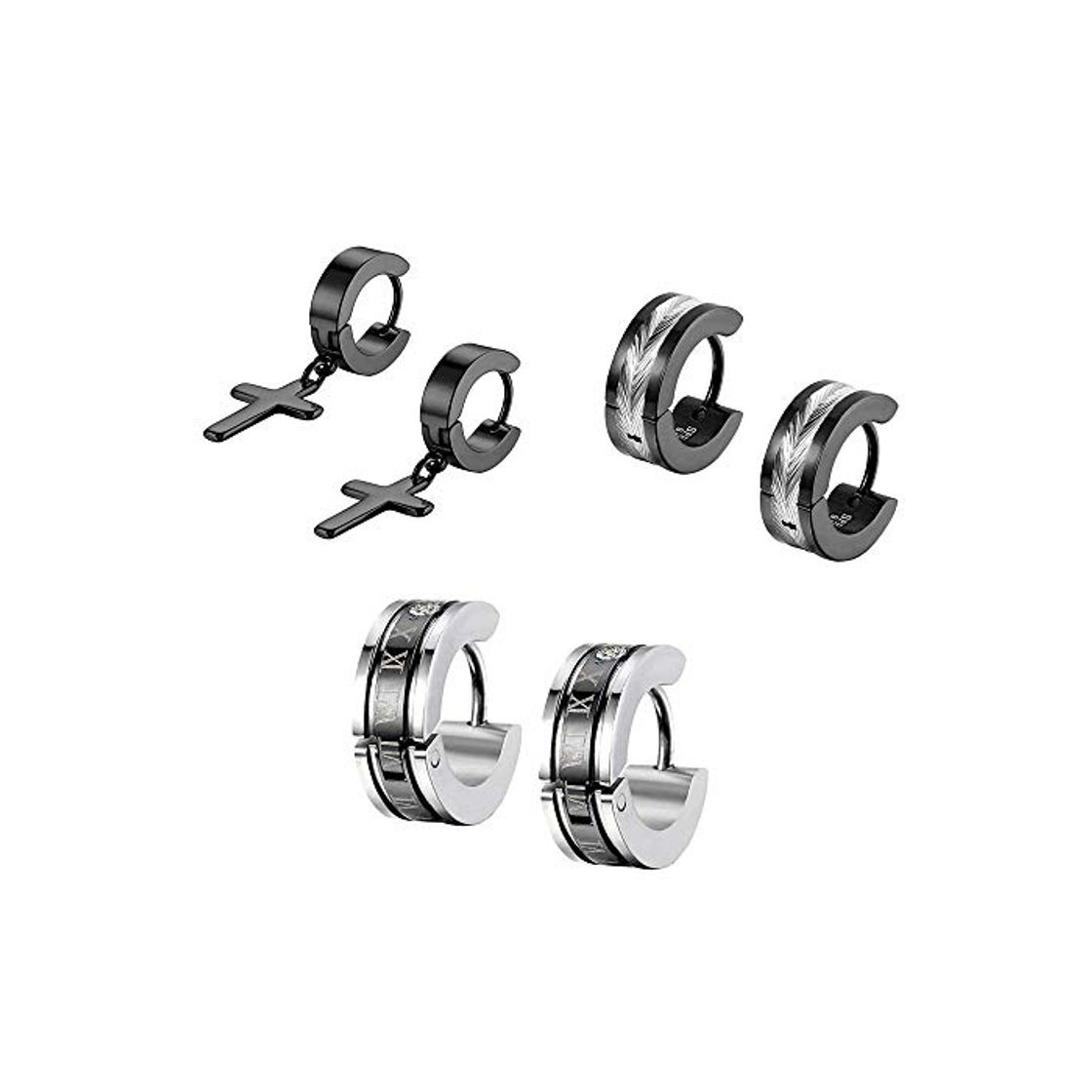 Social Flongo Pendientes de aros para hombre mujer