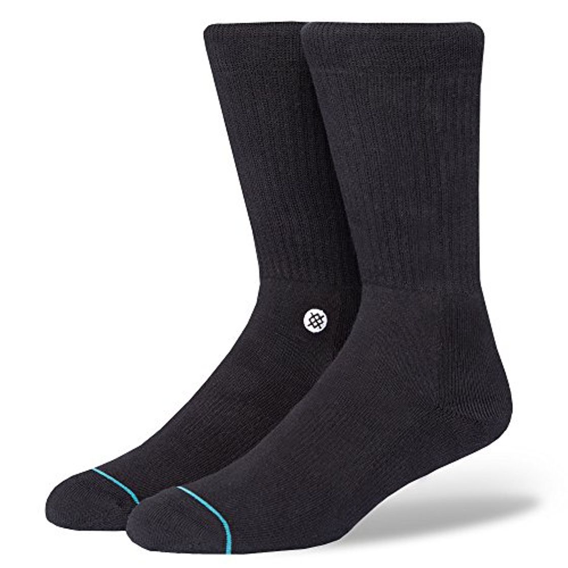 Social Stance Men's Icon Crew Socks Black White L