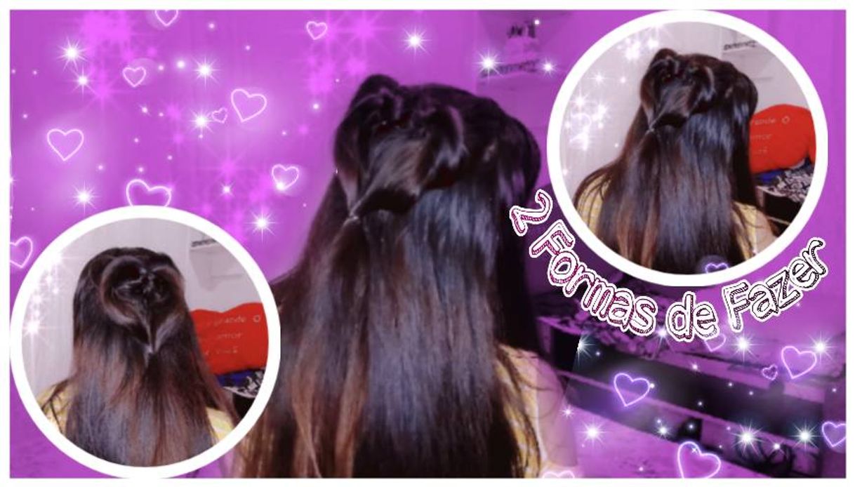 Moda COMO FAZER PENTEADO DE CORAÇÃO COM O PRÓPRIO CABELO | YOUTUB