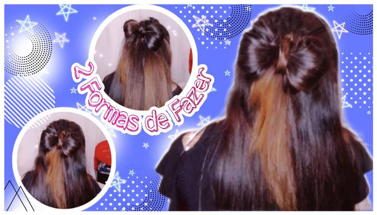 Social 2 FORMAS FÁCEIS DE FAZER PENTEADO DE LAÇO COM PRÓPRIO CABELO