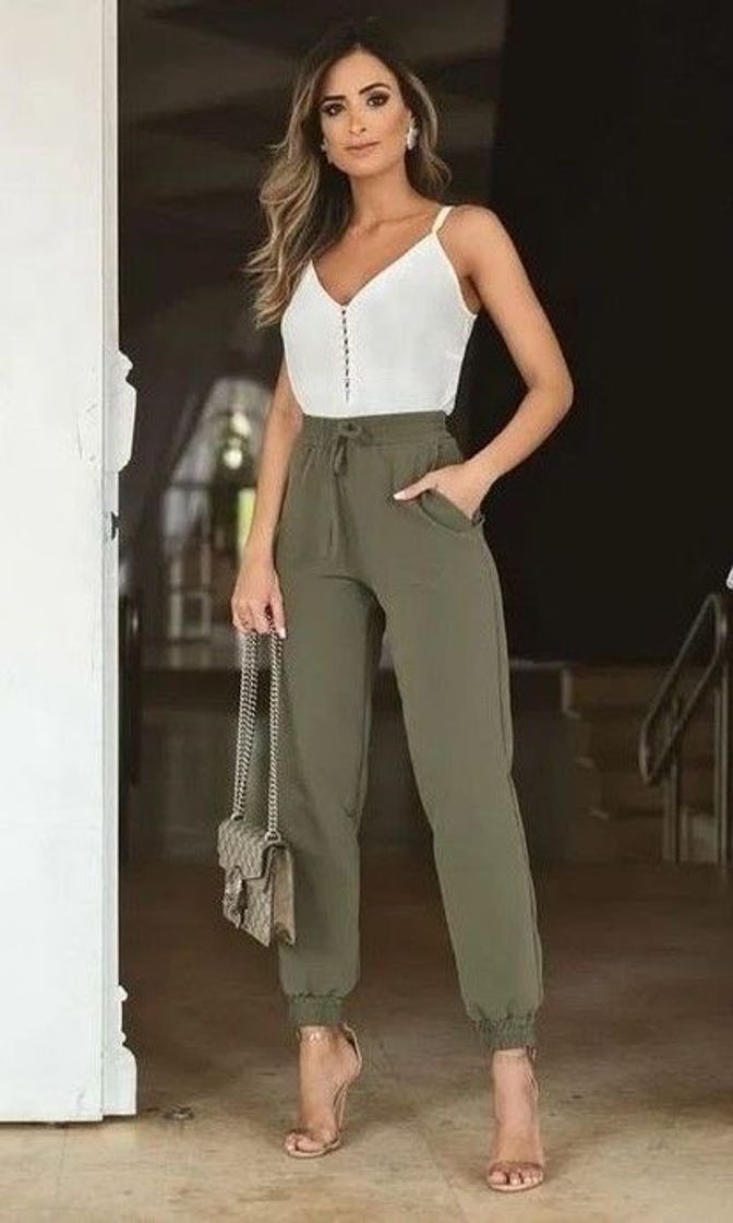 Moda BRANCO COM VERDE