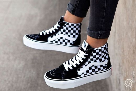 Vans Sk8 Hi Platform Calzado Checkerboard