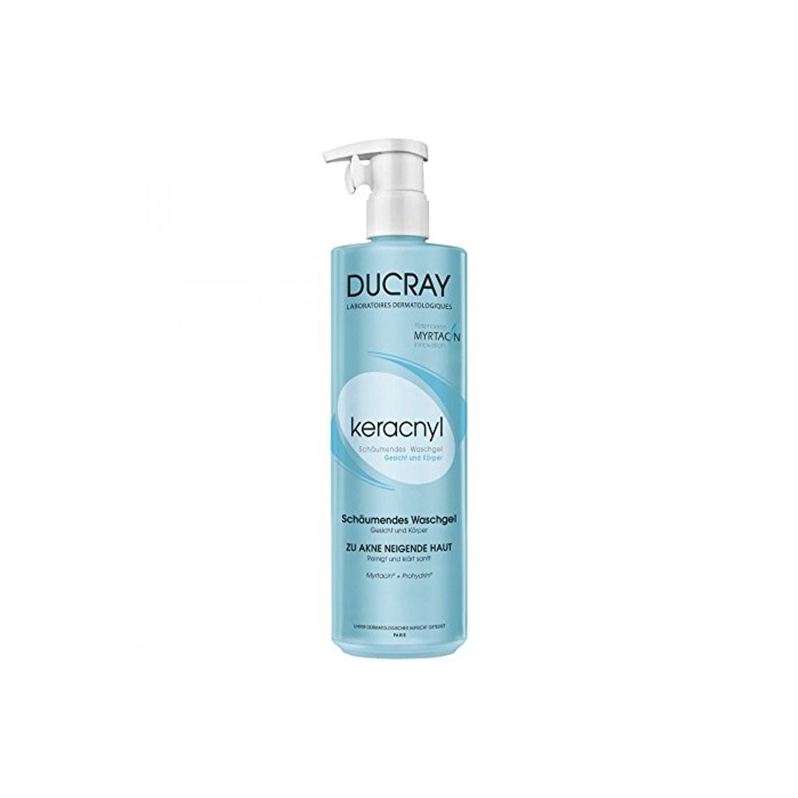 Belleza 3 x ducray Keracnyl - Gel limpiador facial y corporal de 400 ml - contrasta el Acne