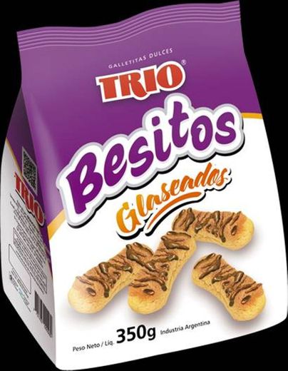 Galletitas trío besitos glaseadas