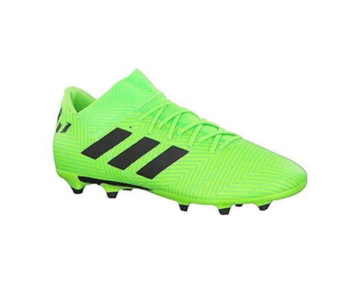 Adidas Nemeziz Messi 18.3 FG J, Botas de fútbol Unisex Adulto, Verde