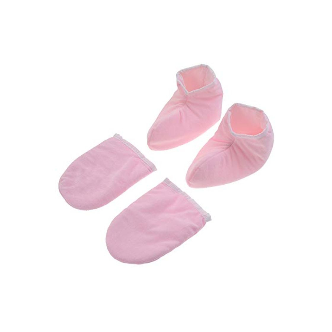 Social Lurrose 2 pares de guantes de cera de parafina, pies, manos, tratamiento,