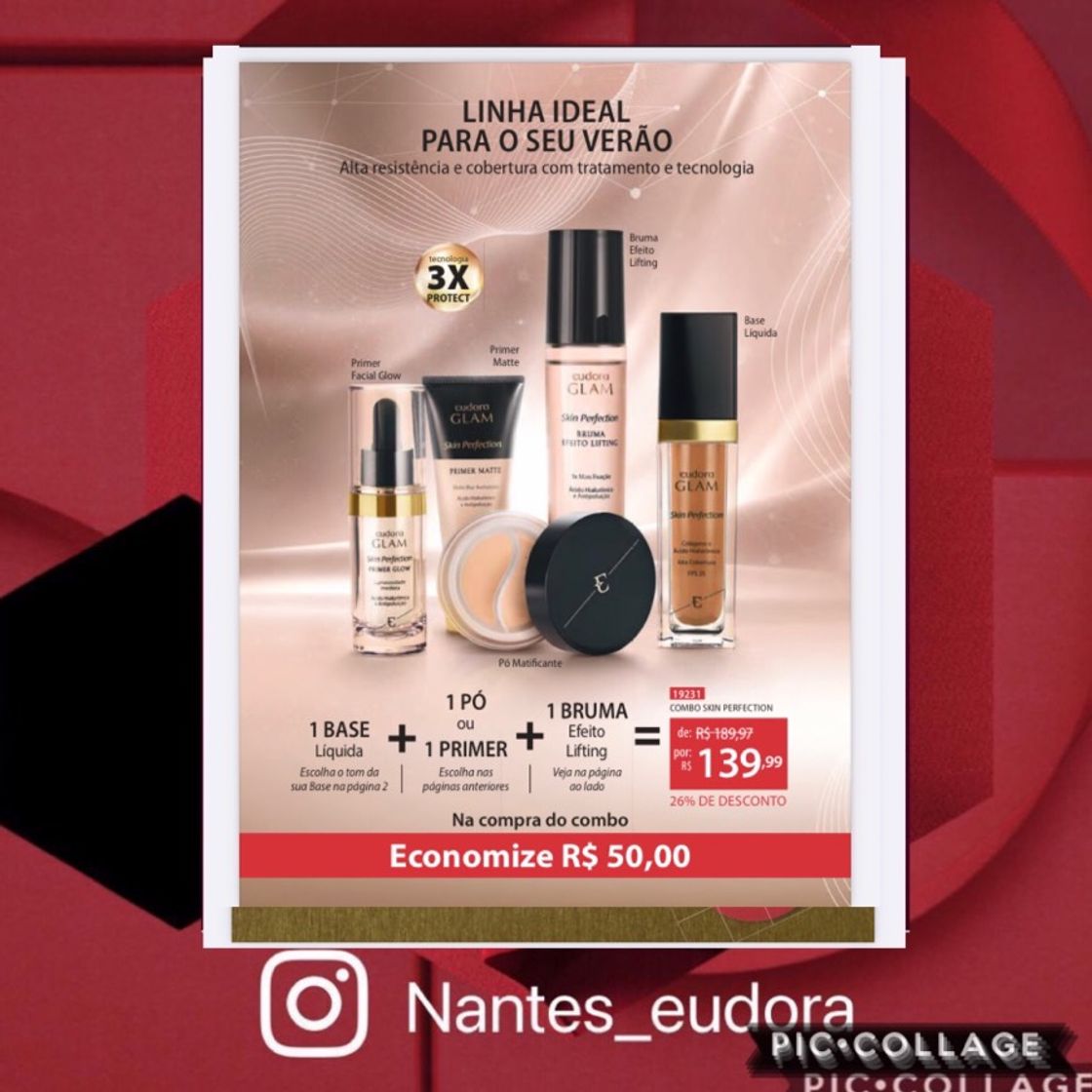 Moda Nova linha Glam skin Perfection 