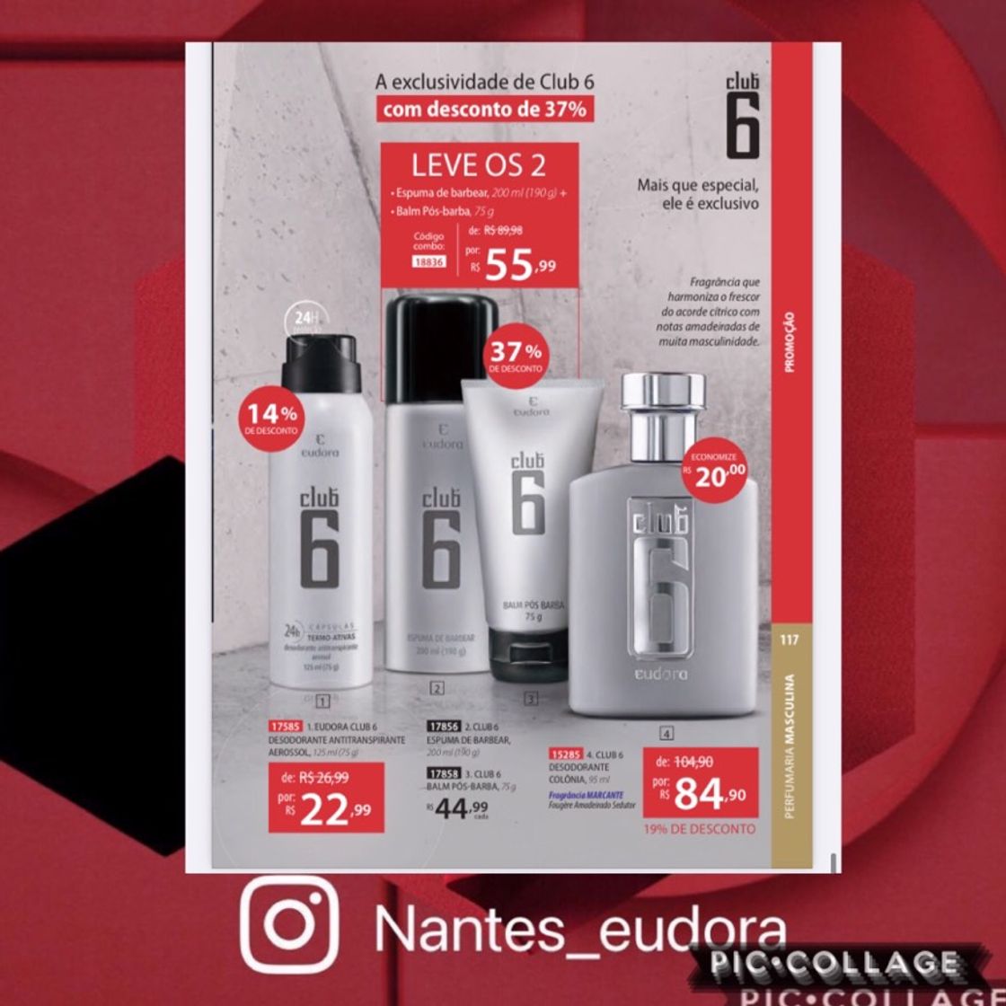 Social -Chega lá eudora mais de 60% em promoção.                   