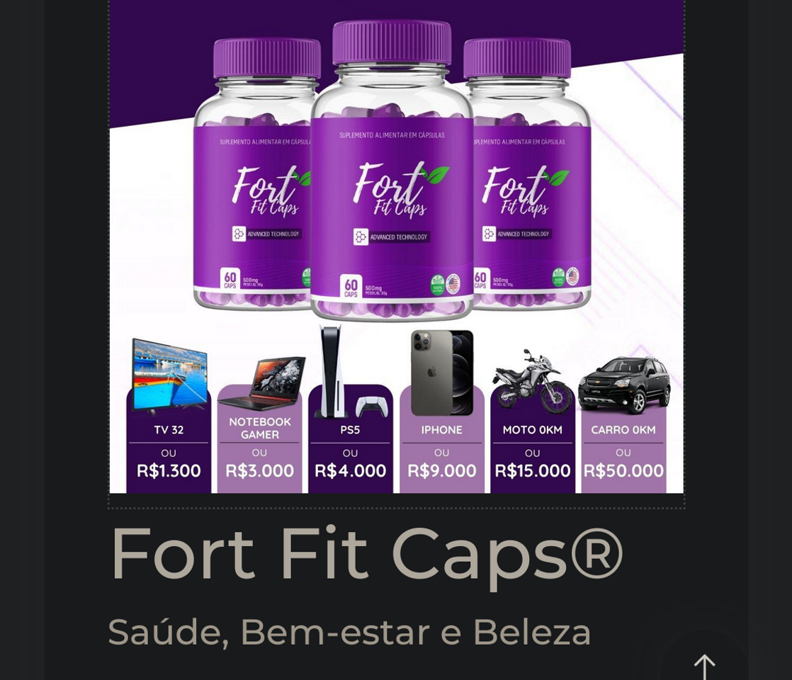 Productos FORT FIT   CAPS