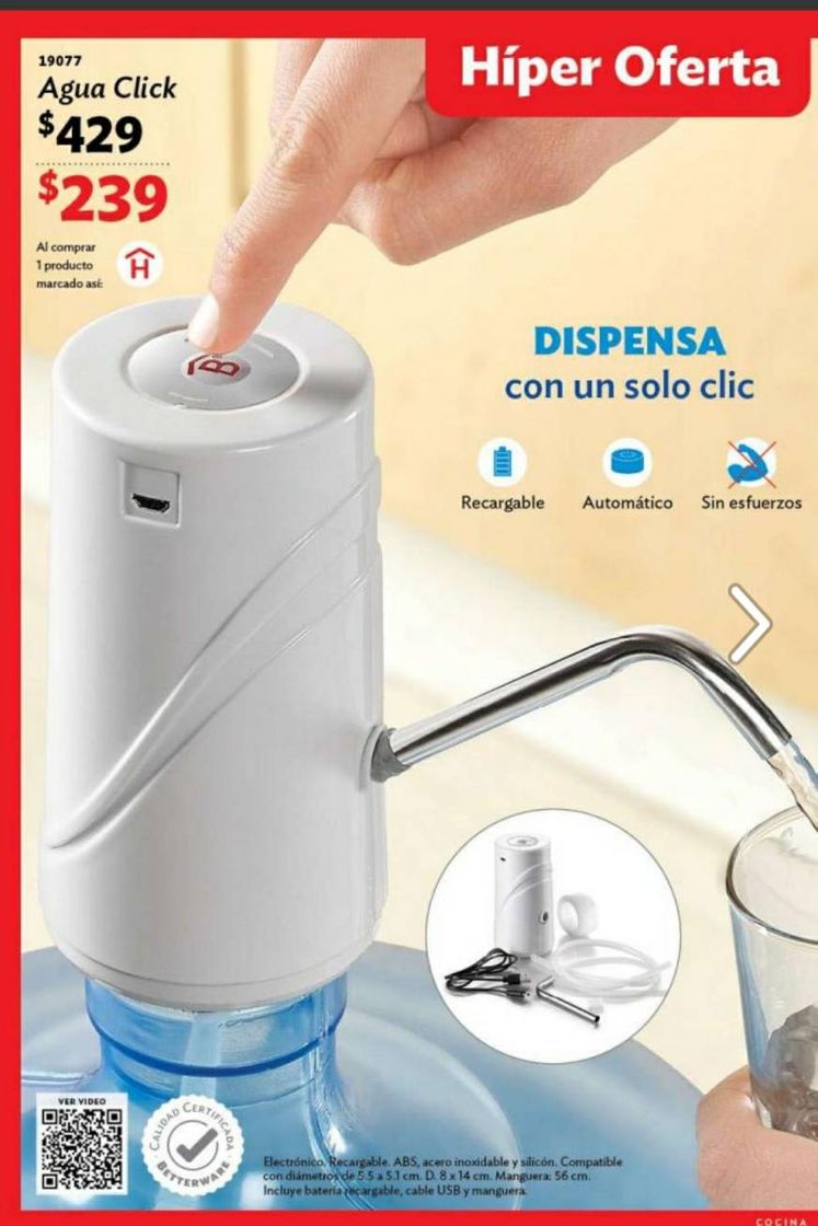 Productos Agua Click